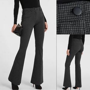Express High Waisted Houndstooth Flare pant